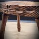 Oval tripod stool worked