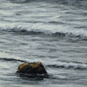 Large Oil on Marine Canvas signed F. Carbu – 20th