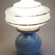 Old blue glass lamp