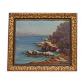 Oil painting on panel signed lower right " Boissereno ".