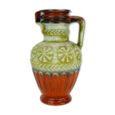 Vase cruche rétro vintage des années 1960 motif abstrait bay keramik modèle 73 30