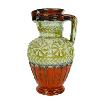 Vase cruche rétro vintage des années 1960 motif abstrait bay keramik modèle 73 30