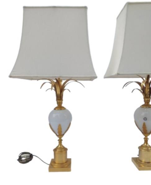 Pair of Hollywood Regency DLG Maison Charles lamps