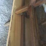 Pair of oak and cherry benches 250x29x45