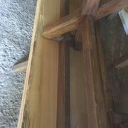 Pair of benches in oak and cherry 250x29x45