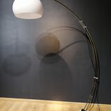 Arc floor lamp with marble foot, 60s