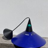 Postmodern blue metal pendant light Glossy