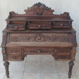 Louis XIII cylinder desk in oak, 19th century