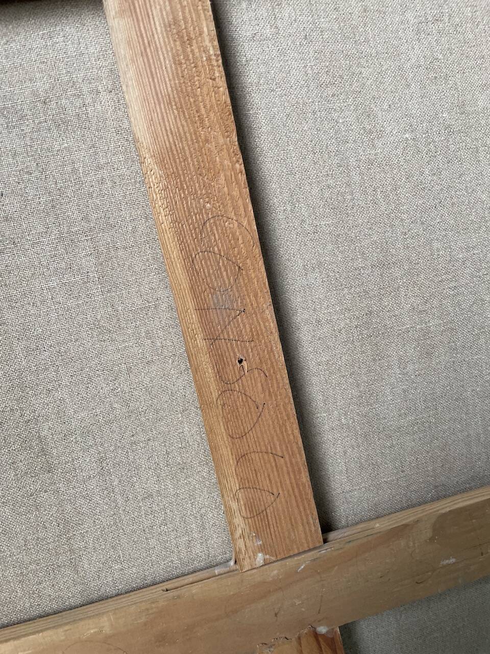 Toile travaux chantier abstraite