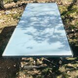 Moment table in steel and glass by Niels Gammelgaard for Ikea