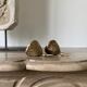 Silver lotus heart-shaped salt and pepper shaker