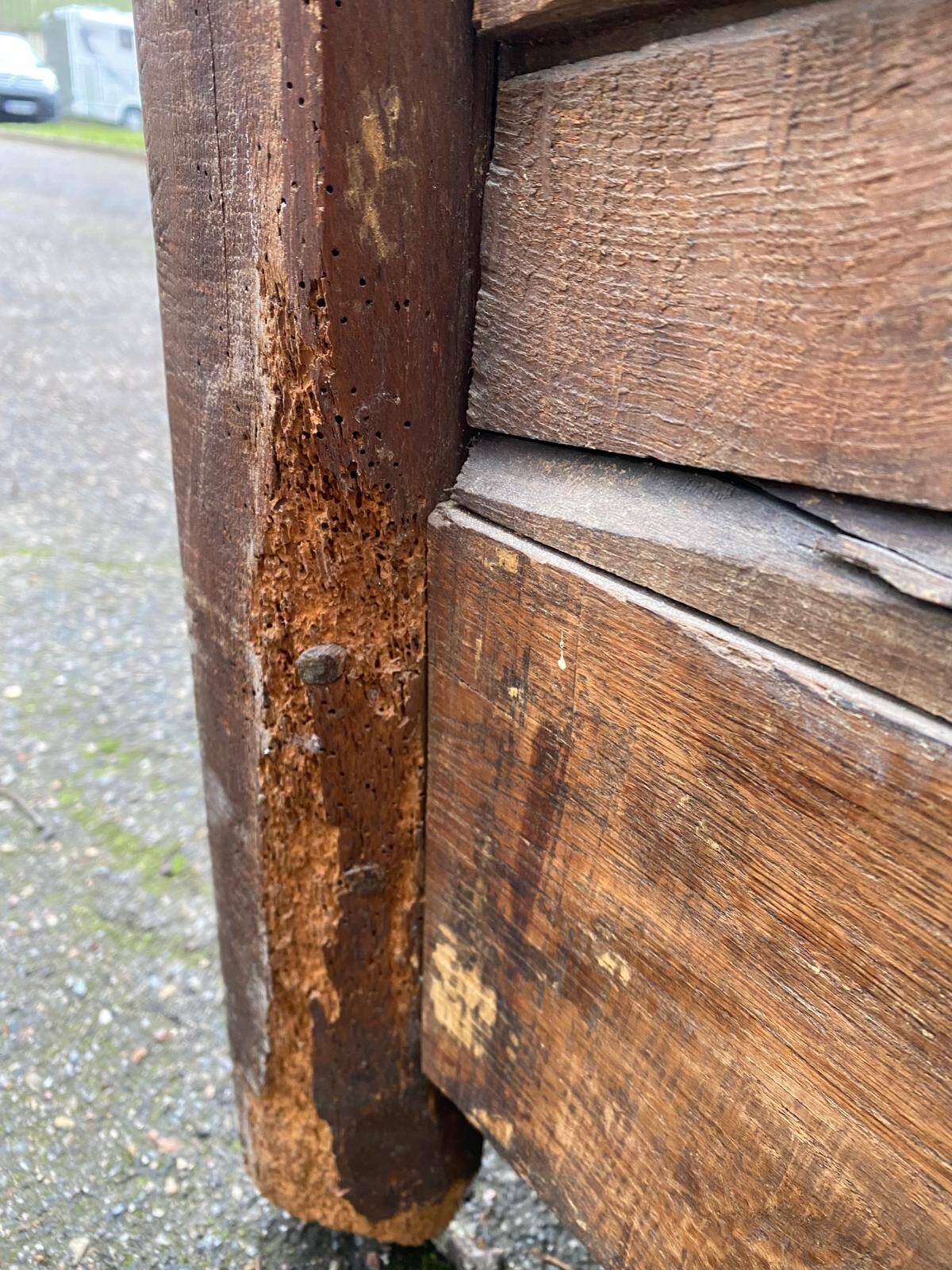 Louis XV buffet in solid wood, 18th century, 153cm.