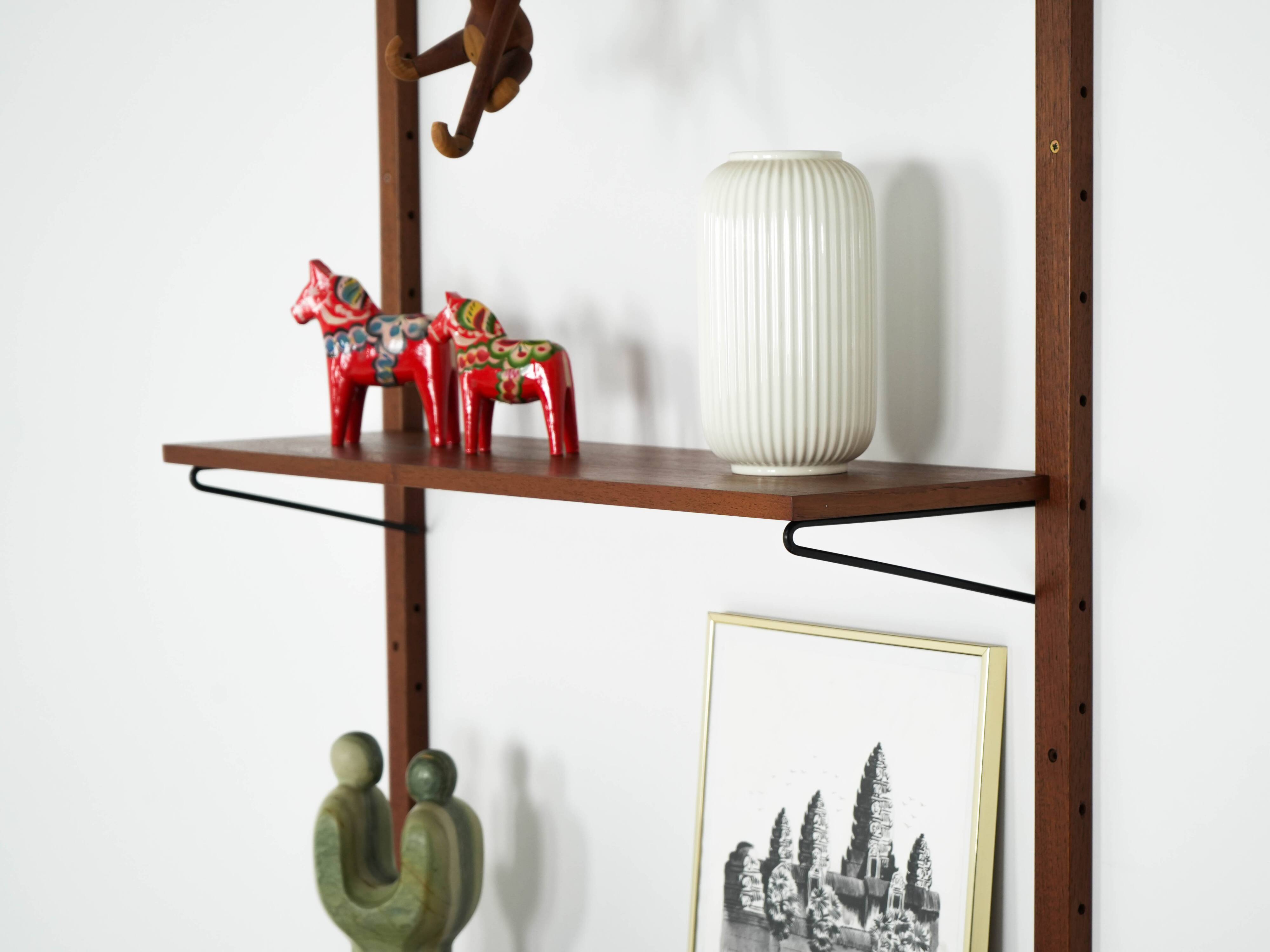 Teak shelving unit, Danish design, 1960s, made in Denmark
