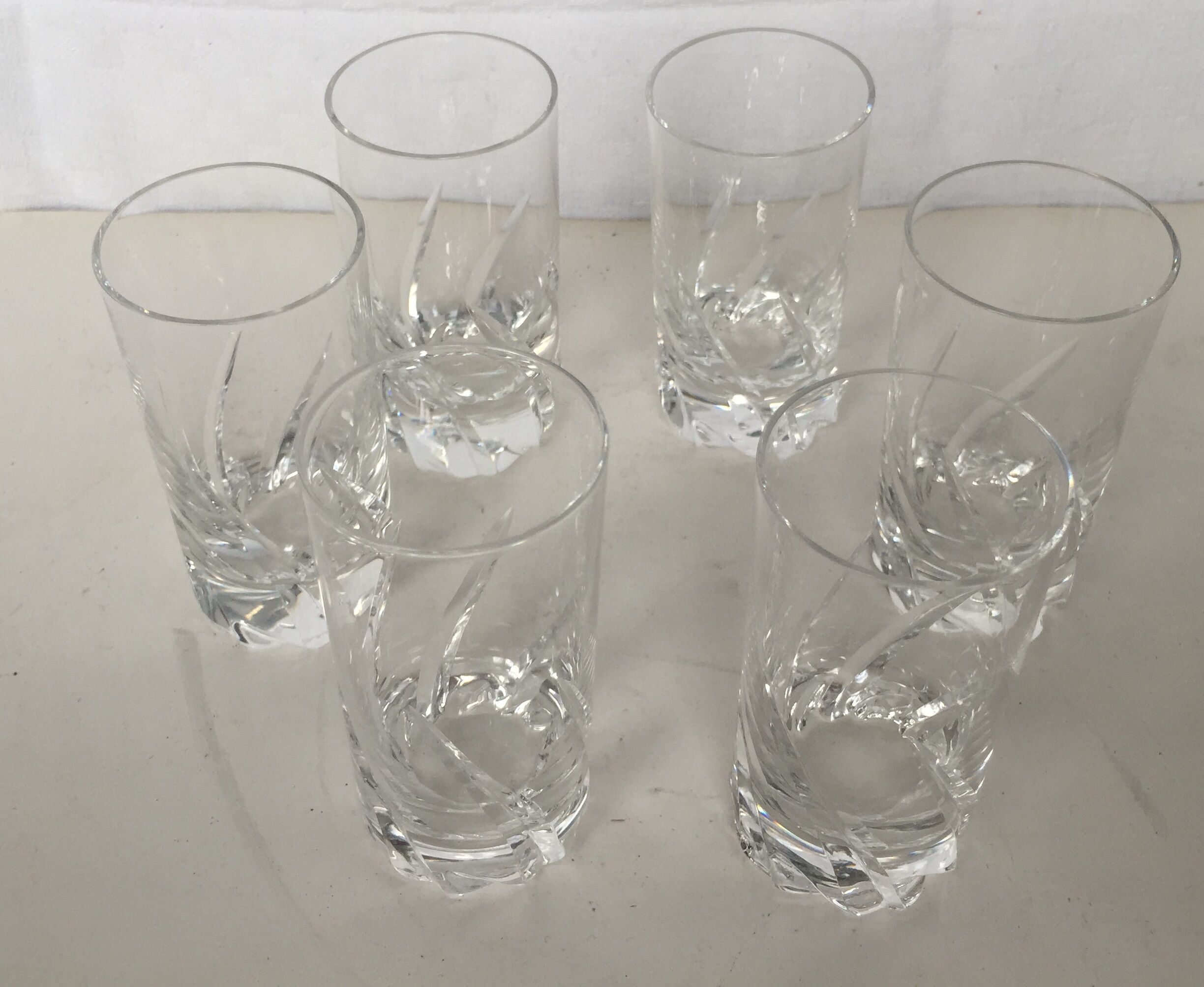 Set de 6 verres a vodka shot en cristal de Daum