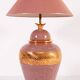 Large Italian Vintage Porcelain Lamp with Gold Detail