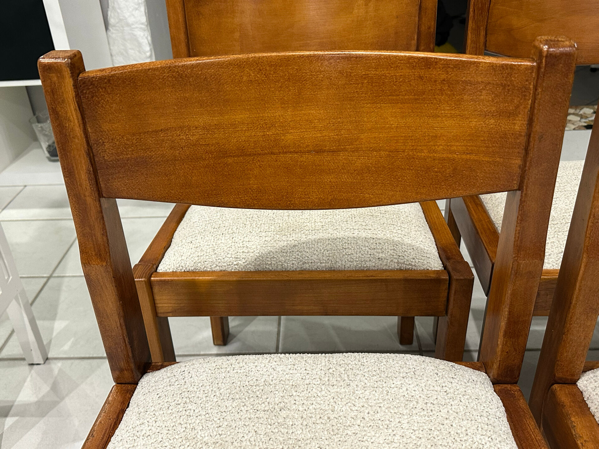 Set of 6 elm chairs from Regain vintage 1980.