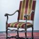 Louis XIII walnut sheep bone style chair