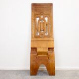 Chaise longue ethnique de coupe à la main