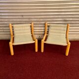 Pair of drivers 1970s/80s natural wood