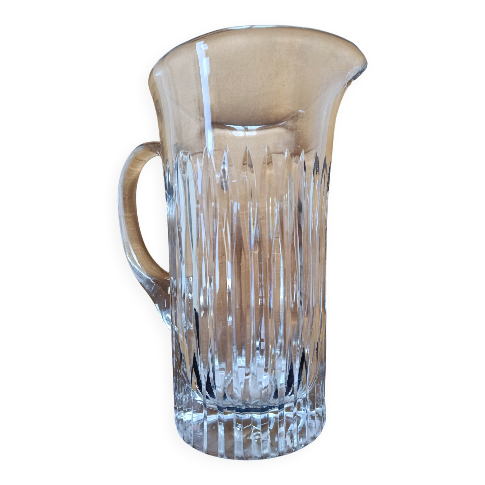 Crystal carafe grooves brand alexandre gelb foret en brie boussu belgium