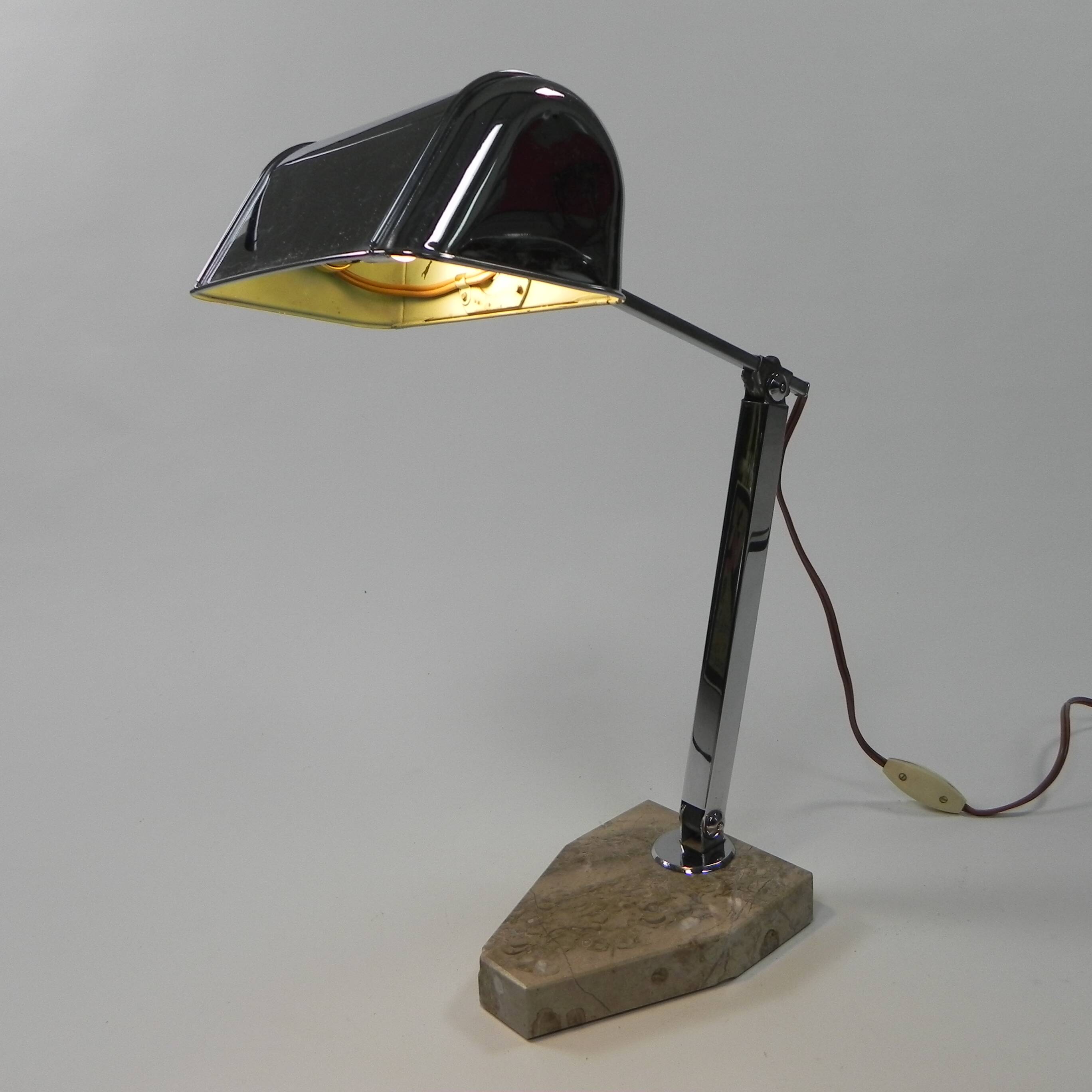 Lampe de bureau française, Fare Lampe Pirouette, années 1930