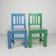 Set of 2 vintage children's chairs, 1950s