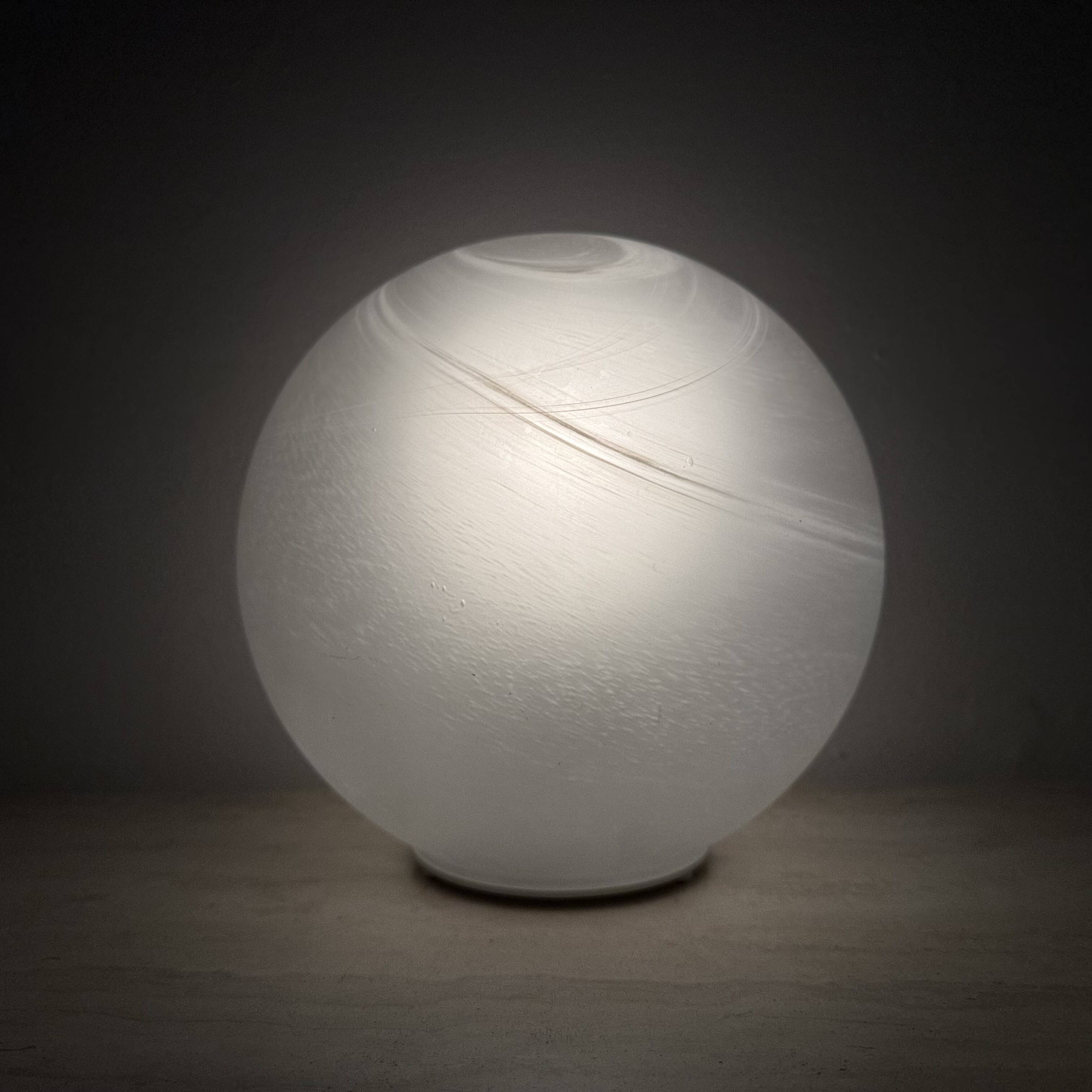 Vintage Wofi leuchten glass table lamp Mars