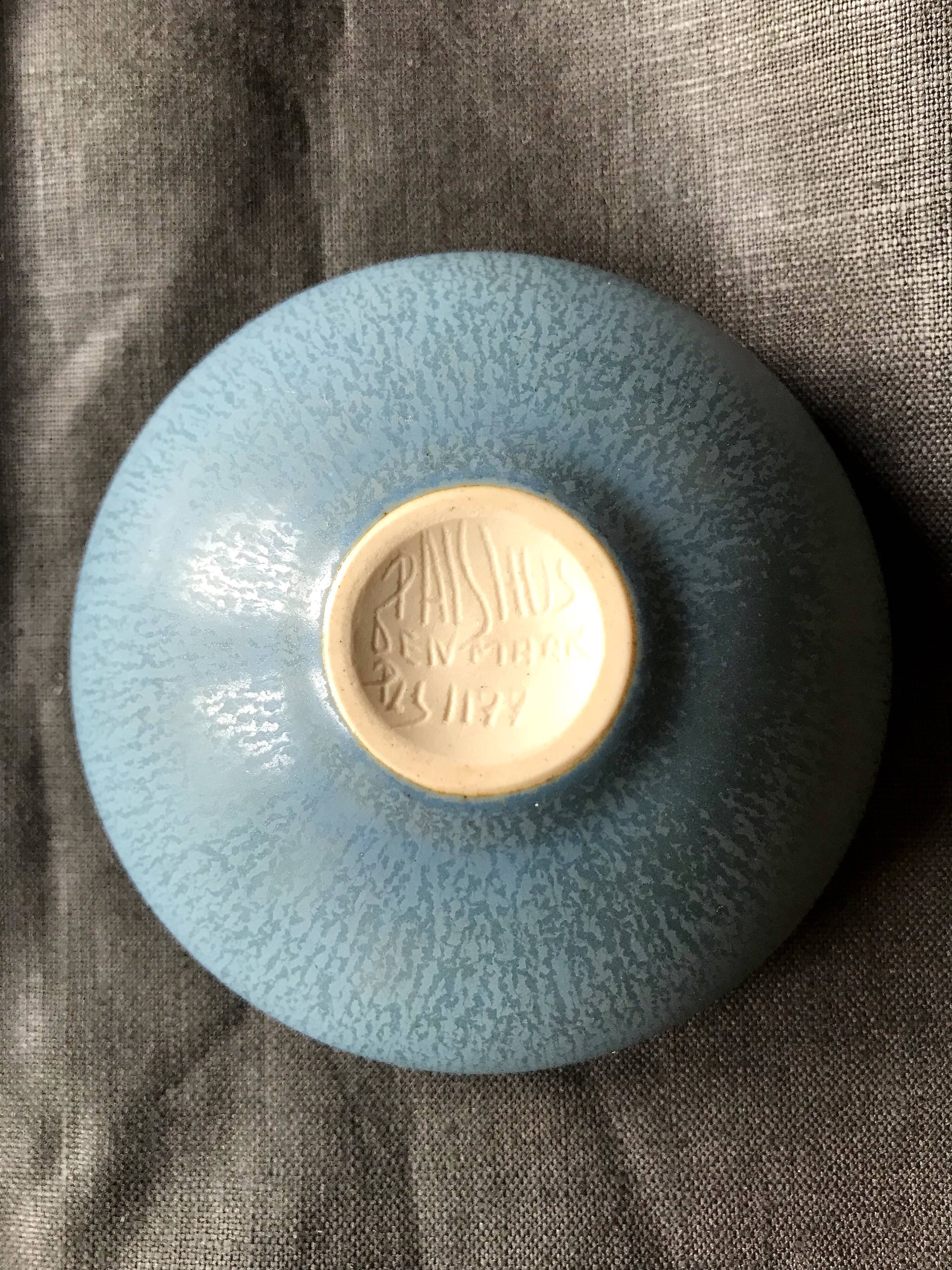 Palshus HaresFur Bol Linnemann-Schmidt for Palshus, Denmark, vintage ceramic pottery vase 1950