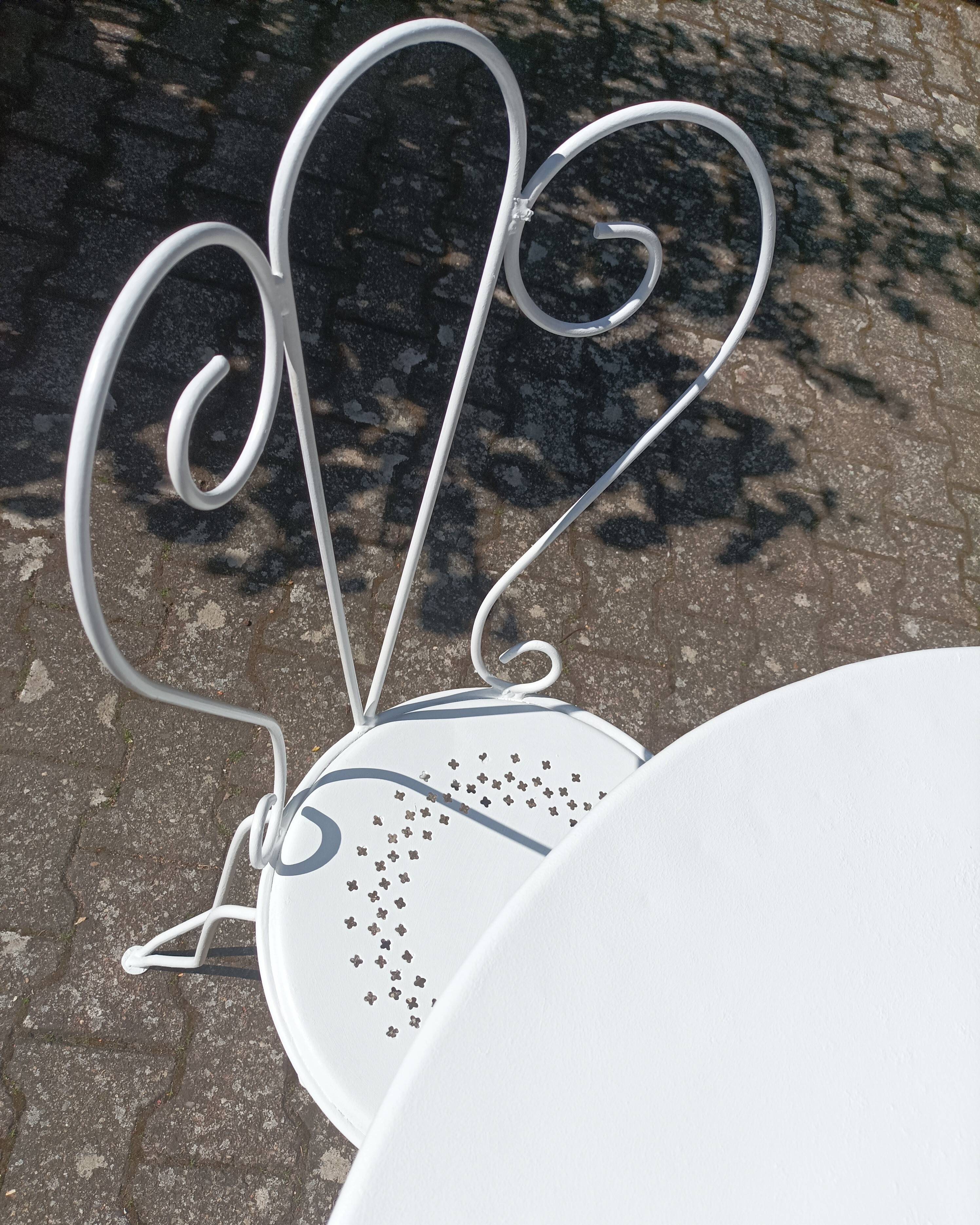 Wrought iron garden furniture