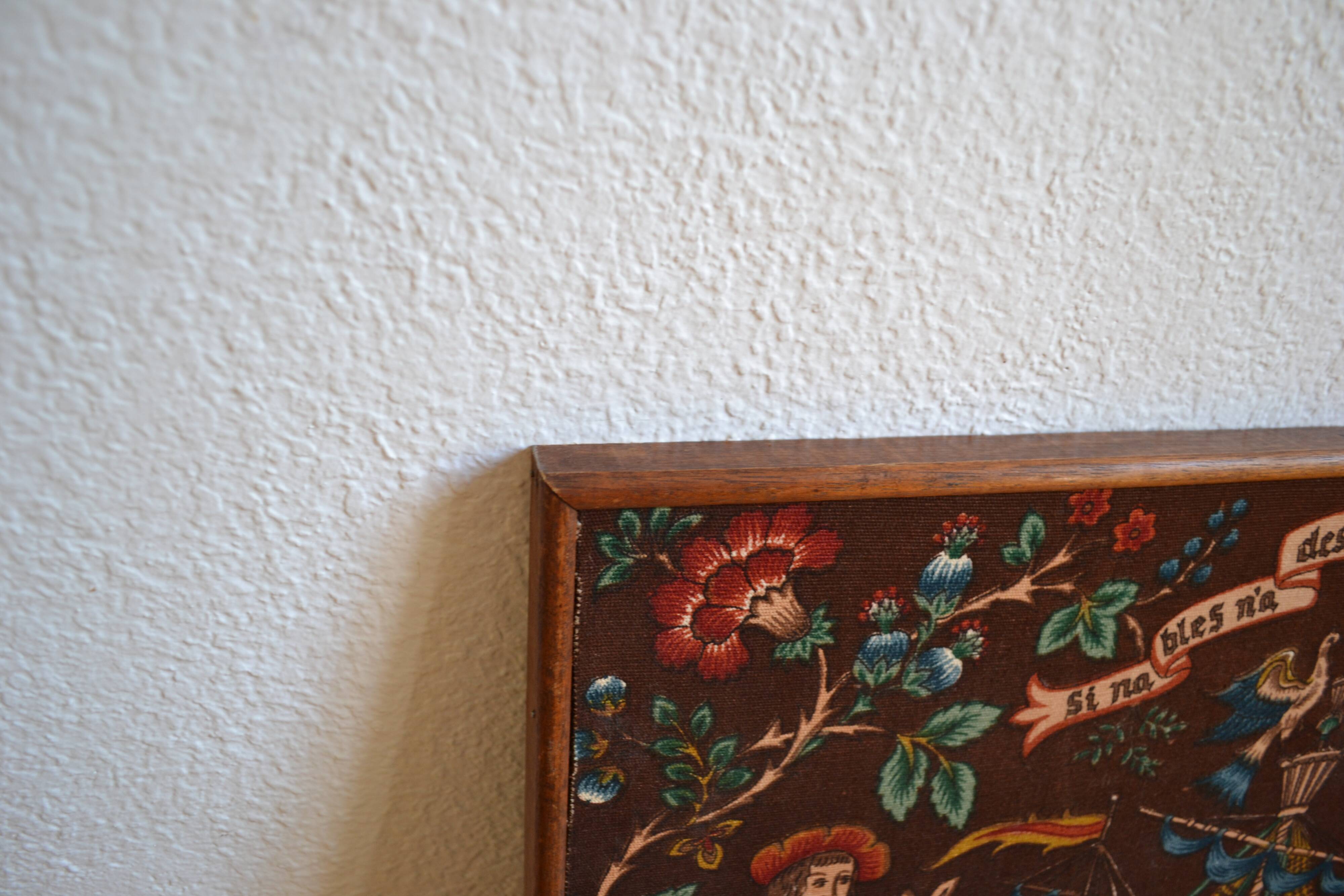 Vintage tapestry in the style of the Middle Ages