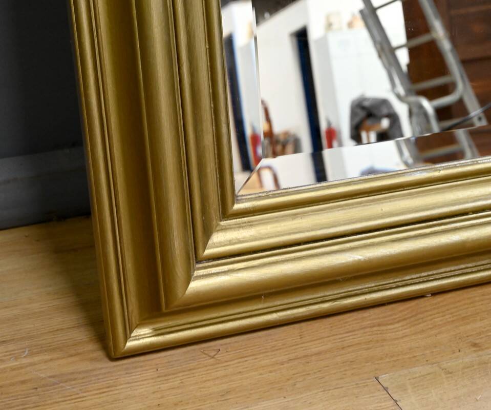 Rectangular Gilded Wood Mirror – 1950