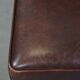 Set of 6 cognac-colored cowhide Art Deco design dining room chairs