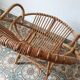 Trio de fauteuils rotin vintage