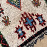 Tapis Berbère Boucherouite coloré - 119 x 224 cm