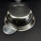 Silver-plated vegetable dish, "Malmaison" model, silversmith Ackermann