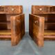 1935s Pair of Art Deco Bedside Tables, Czechoslovakia