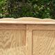 Parisian wardrobe 2 sliding doors fir raw wood