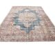 Faded Navy Blue Classic Vintage Persian Rug, 202x323 Cm