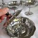 Coffret de 6 coupes à glace Guy Degrenne en inox avec bol assorti