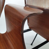Mid Century Italian 3-seat Bench by Carlo Ratti, 50's