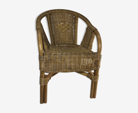 Fauteuil en rotin enfant