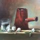 Painting tribute to Chardin