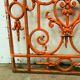 Wrought iron decoration grid XX century