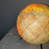 50s globe world map lamp