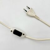 Lampe globe oculaire orange vintage des années 1970 en chrome – Design Space Age