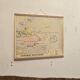 Old geography map school map Oceania political and physical co