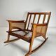 Mid-Century Modern Cane Rocking Chair, 1950s