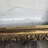Large frame XIX gilded leaf height 100cm width 86cm
