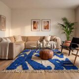 Handmade Berber rug in wool 3 x 2 m