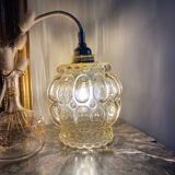 Walker with vintage amber glass globe